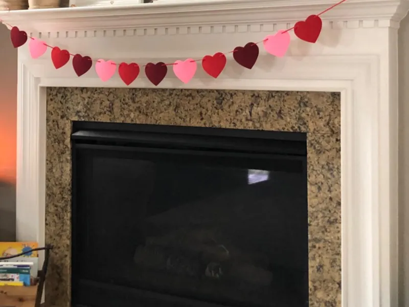 Heart Garland Decoration for Valentine's Day