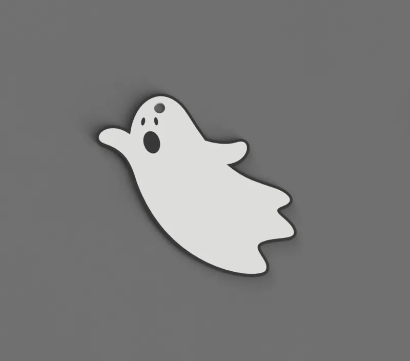 Ghost Keychain - Commercial usage allowed - Halloween 