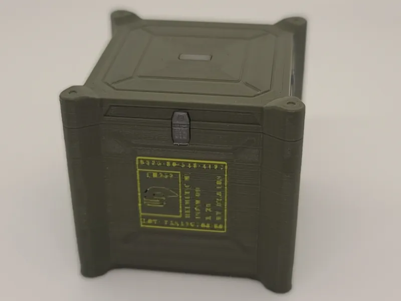 Halo 3 UNSC Helmet Crate - Fan Creation