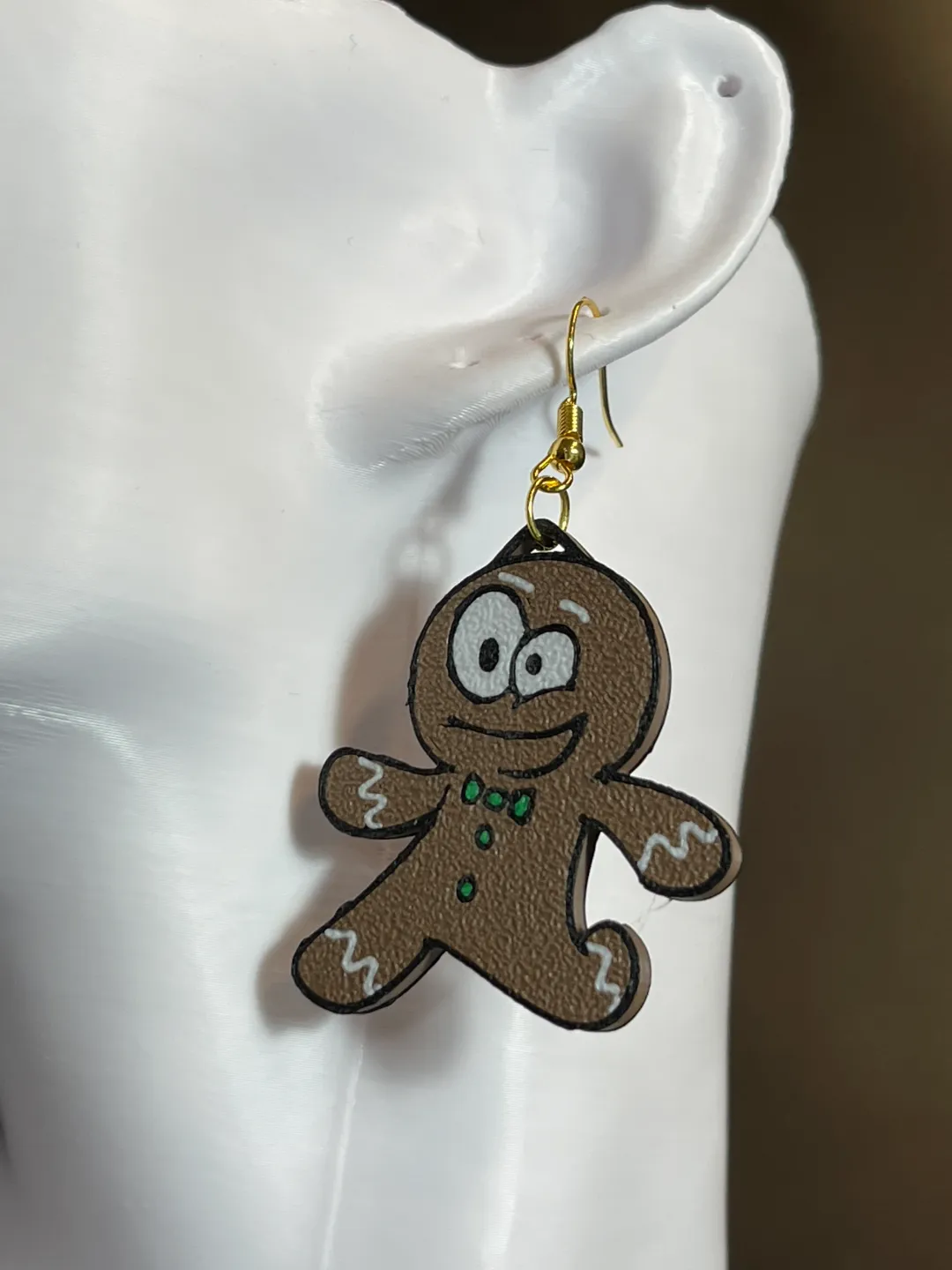 Gingerbread Man Earrings view 3