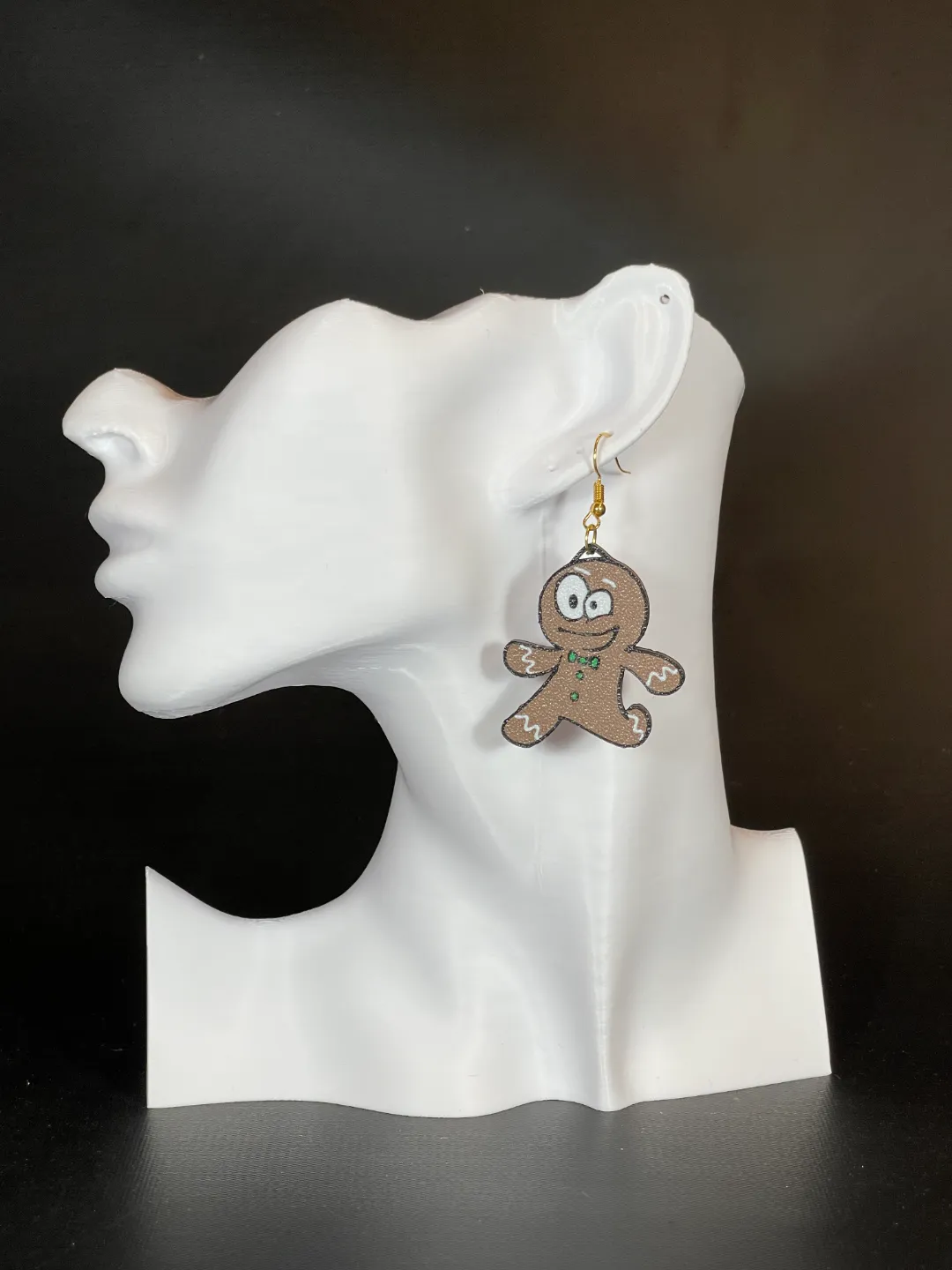 Gingerbread Man Earrings view 2