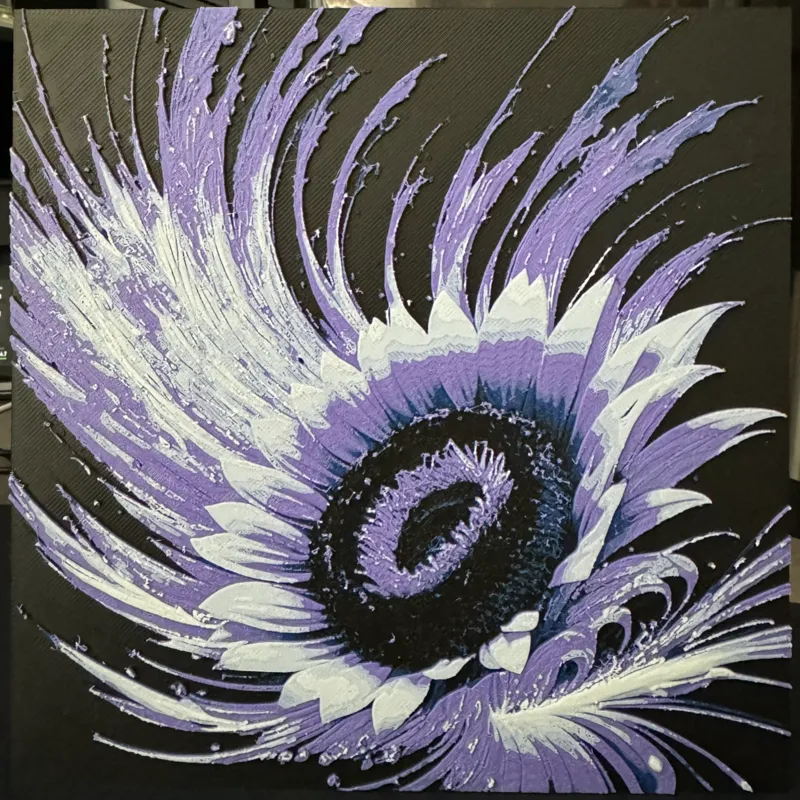Purple Sunflower Hueforge