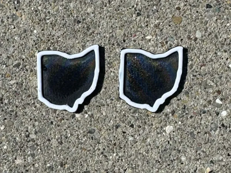 State of Ohio stud earrings