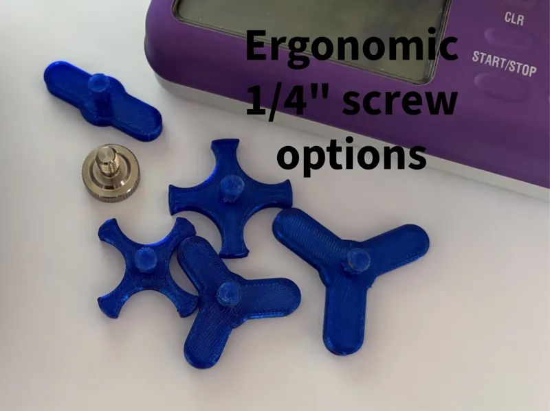 Ergonomic 1/4" camera webcam feedingpump screw