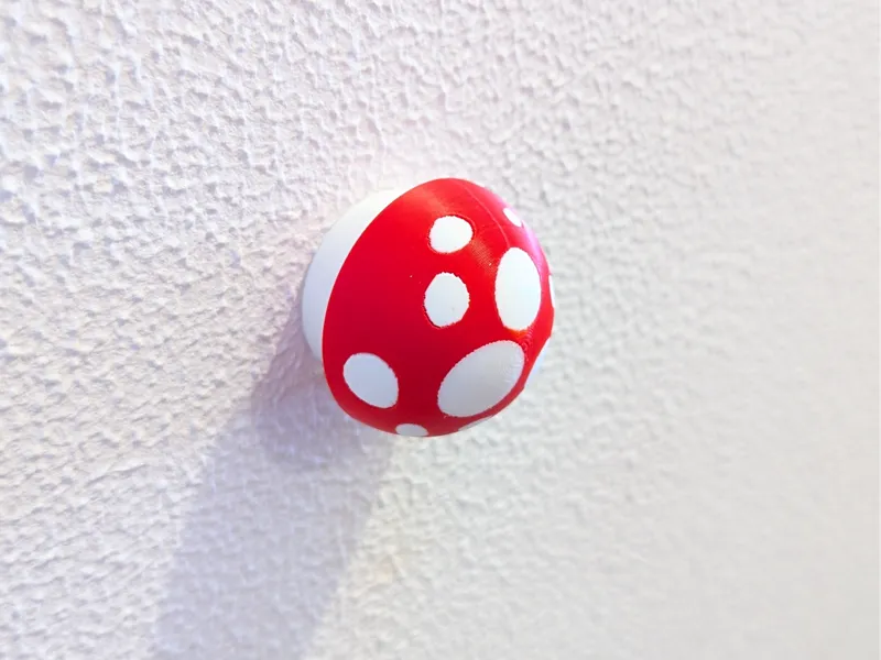 Colgadores de Pared Multicolor con Forma de Seta