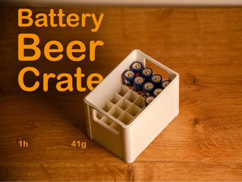 Modelo para impresión 3D: Batterie Bierkasten Stapelbar aaa — referencia de MakerWorld