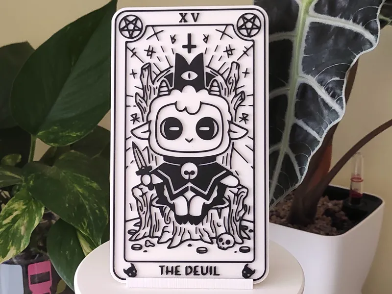 Cult of the Lamb Tarot Card - XV The devil