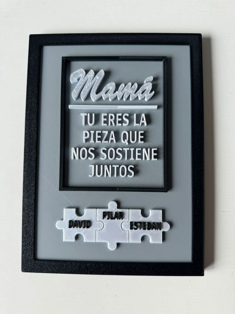 Cuadro Día de la madre, mensaje personalizado
