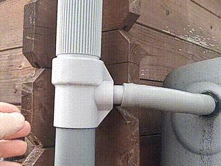 Rain barrel diverter DN 50