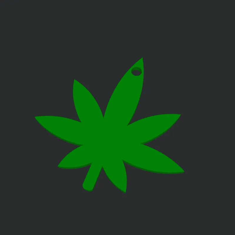 cannabis leaf weed 420 marijuana zaza keychain