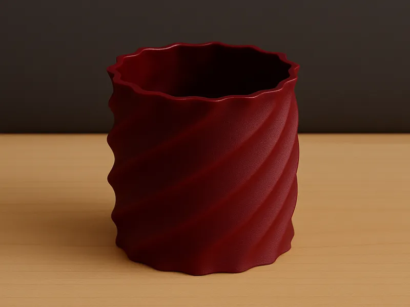 TwistWave Planter – Eleganter Pflanztopf