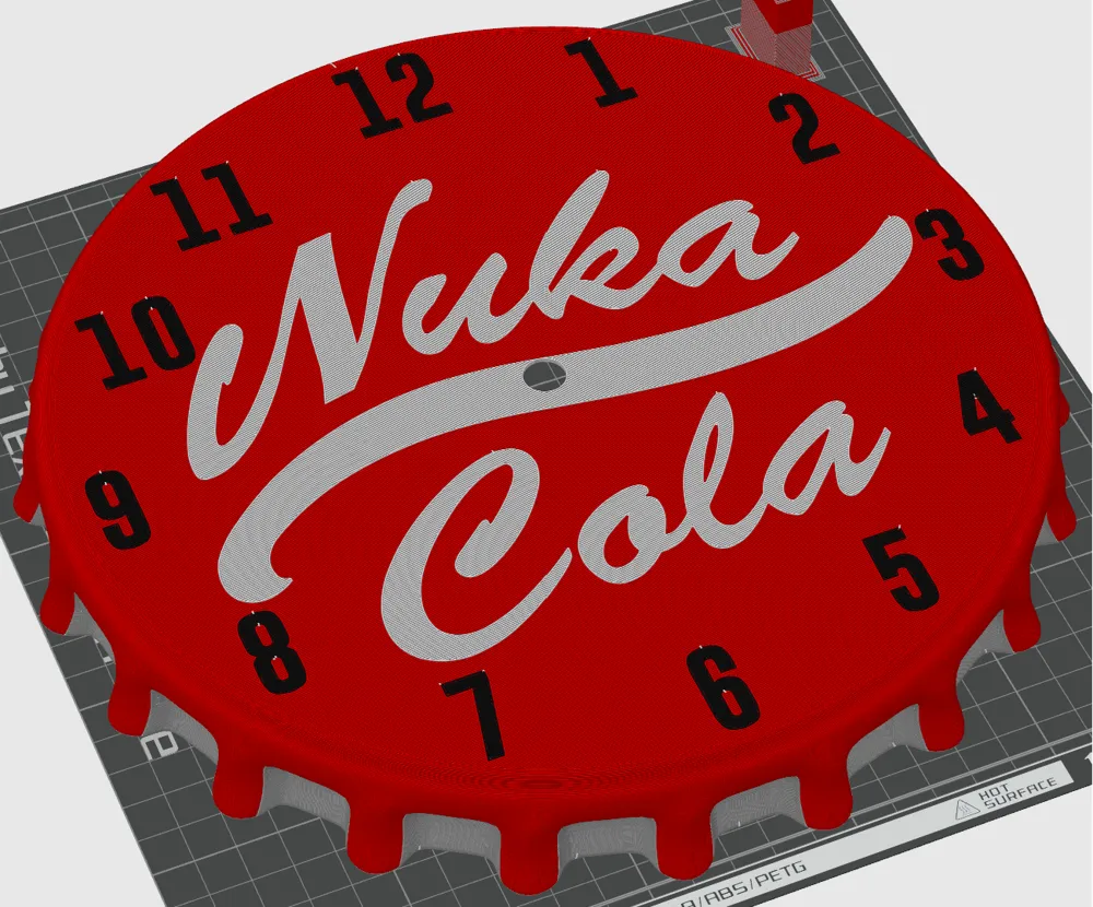Nuka Cola Bottle Cap Clock by Faran3D MakerWorld