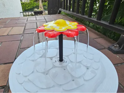 Outdoor turtle fountain