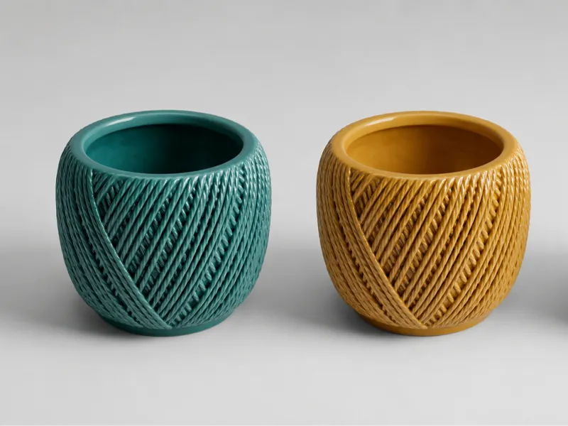 Cotton thread vase and pen holder