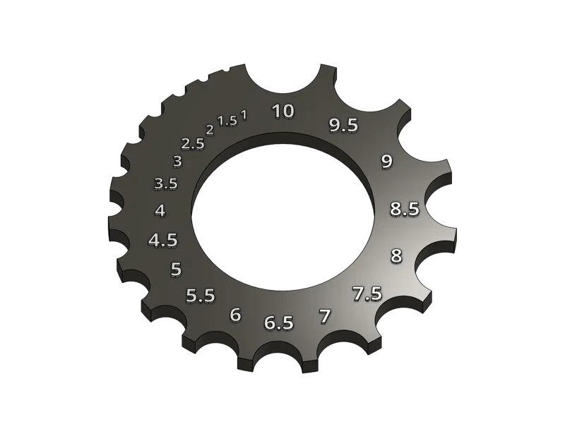 Radius Gauge Tool (Metric)