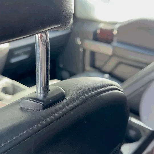 Parametric removable headrest hook view 2