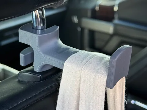 Parametric removable headrest hook