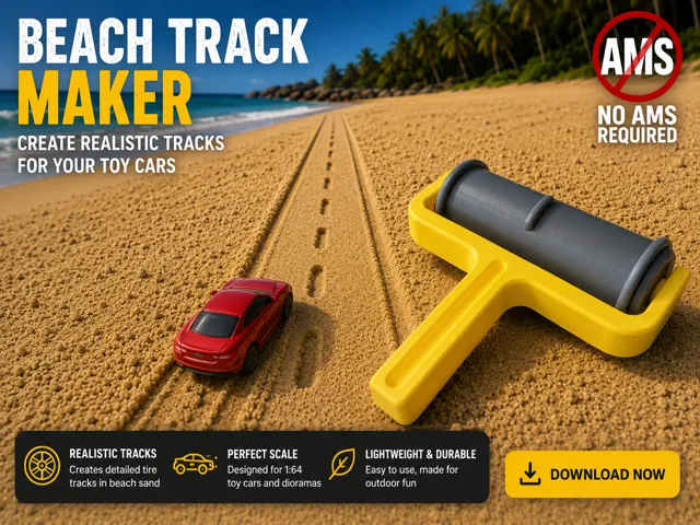 Beach sand road roller |track mold| toy car 1/64