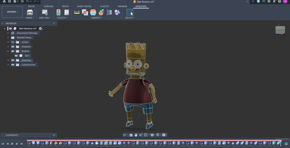 Simpson Bart in miniature - Free 3D Print Model - MakerWorld
