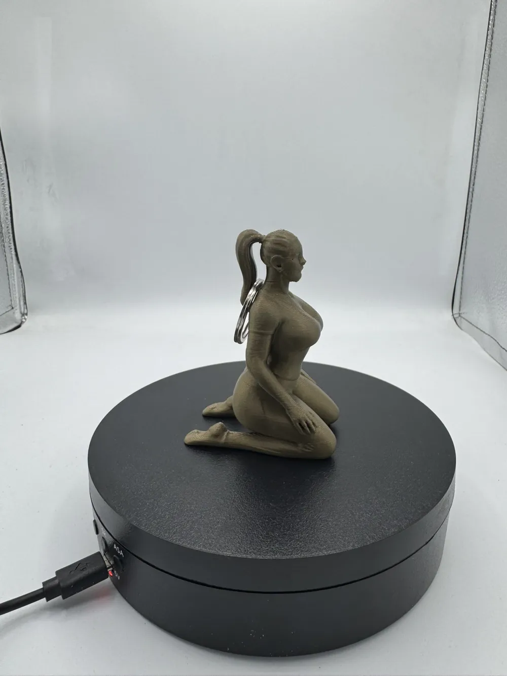 Kneeling Girl Keychain by WispHollow MakerWorld: Download Free 3D Models