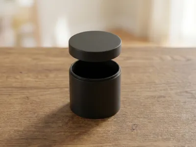 Editable Cylinder with Lid (threadless)