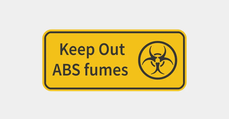 Keep out - ABS fumes SIGN
