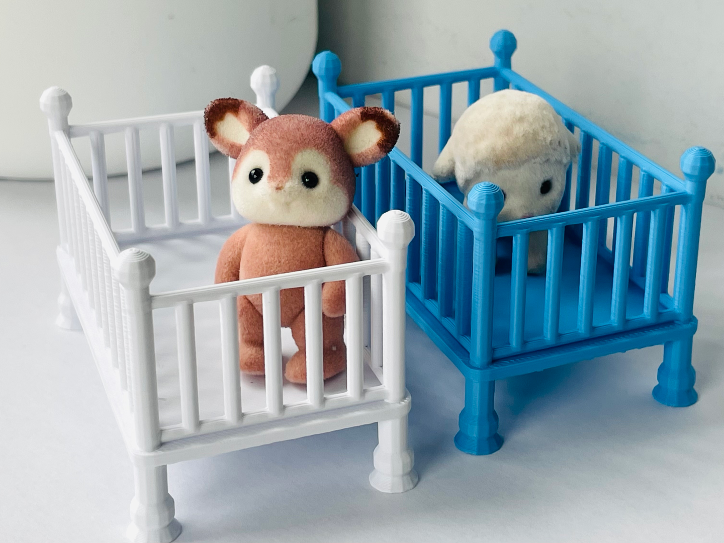 Sylvanian Families Style Twin Crib