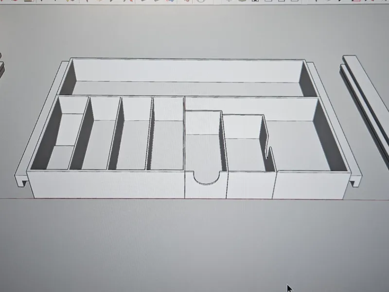 顯示器收納抽屜