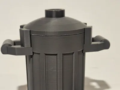5x Brick Trash can With Lid