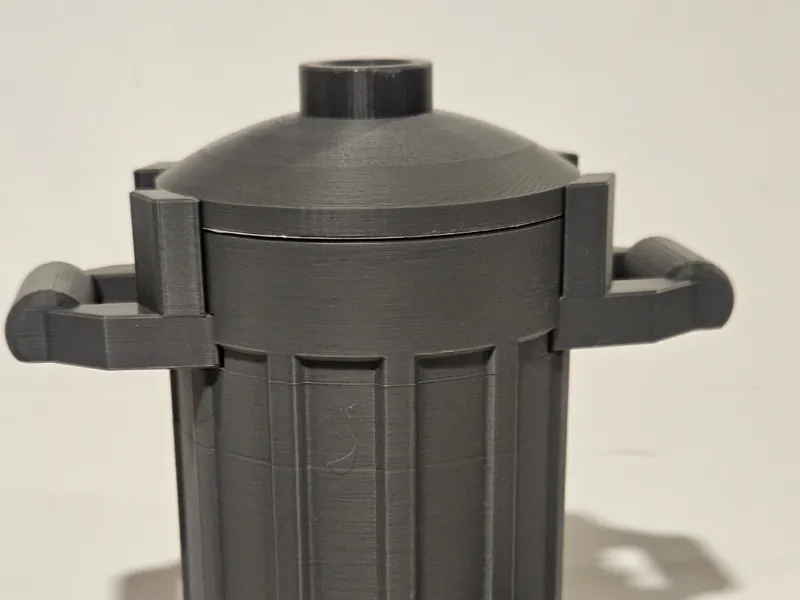 5x Brick Trash can With Lid