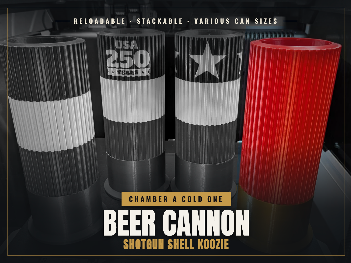 Reloadable Shotgun Shell Beer Cannon V2