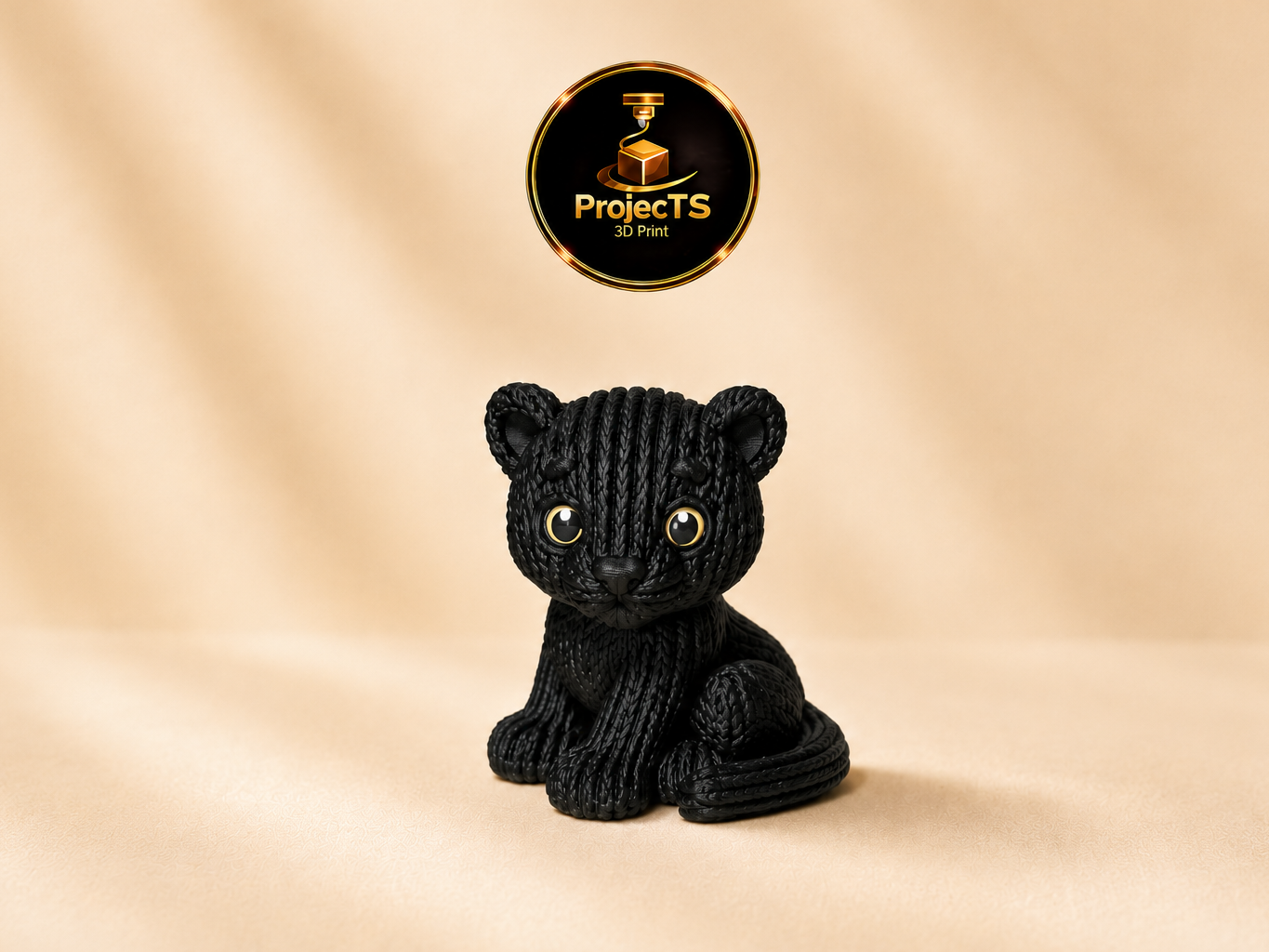 Gestrickter Panther