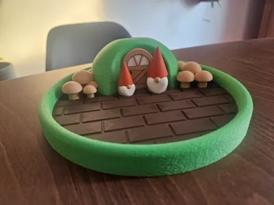 Gnome garden tray