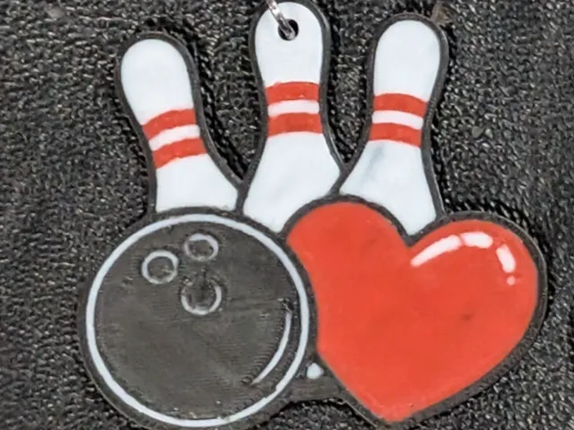 Bowling Valentine Earrings