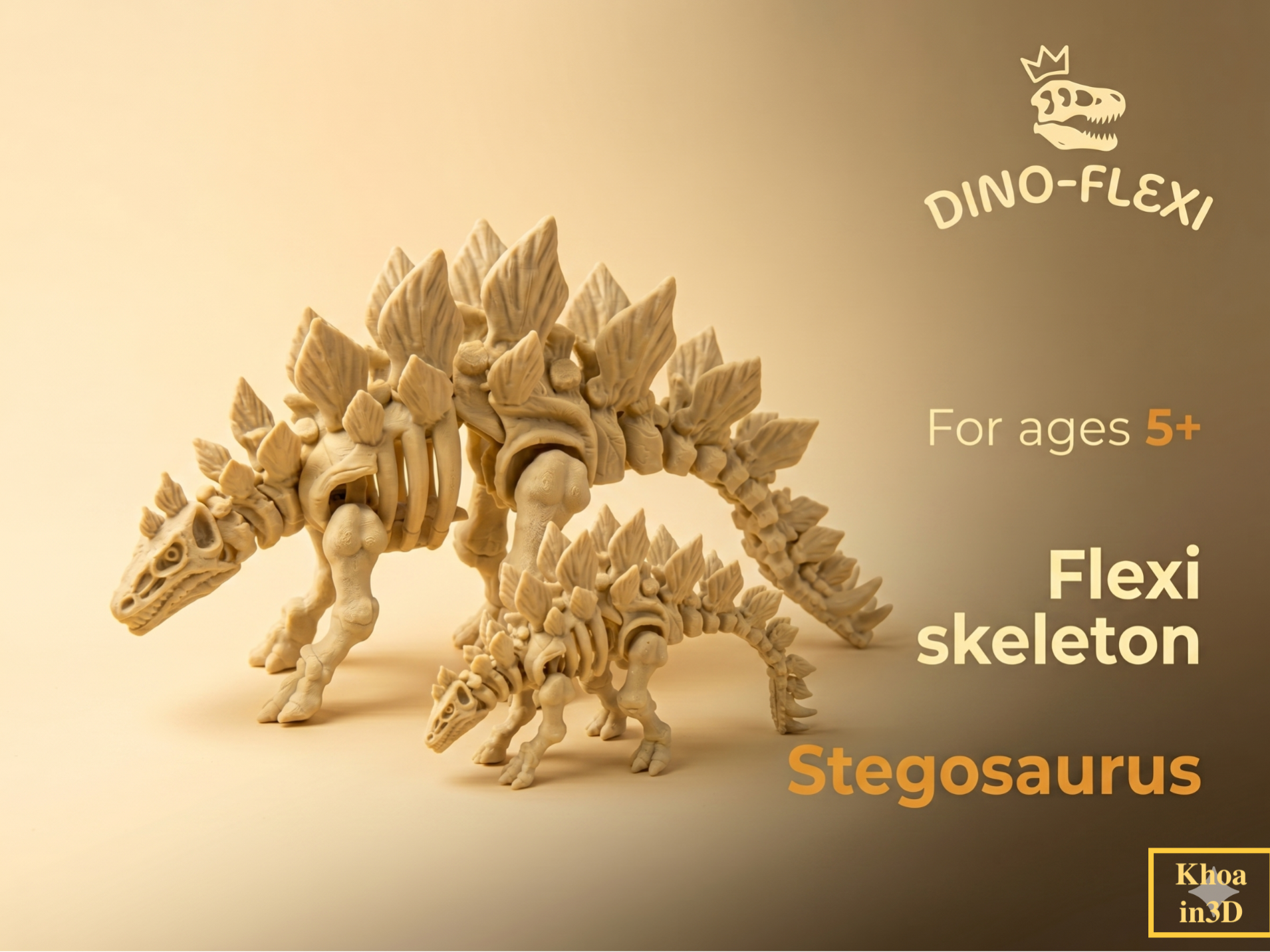 Miniatura 1 do modelo 3D Flexi Skeleton Stegosaurus