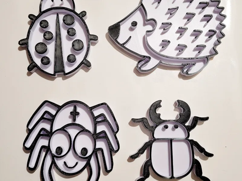 Sensory Play Montessori itchy bugs fill molds