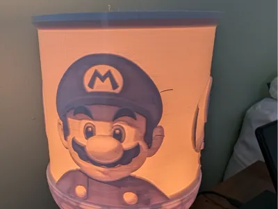 Ikea Tarnaby Lamp Super Mario Lithophane