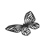 Papillon low poly en déco murale — photo 3