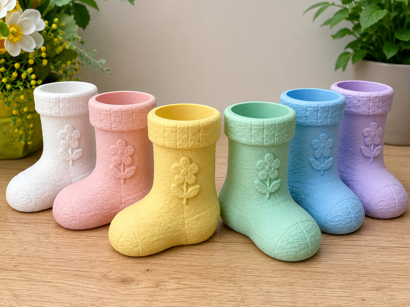 Cute Sock Planter Set