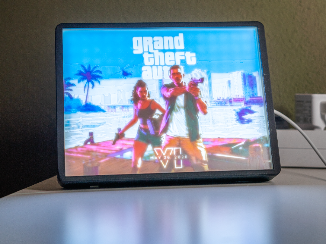 GTA VI Lithophane Trailer 2 Artwork
