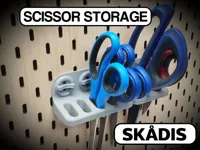 Skadis Scissors Storage