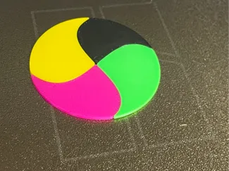 2/4 Colour/Color Multimaterial AMS/AFC Test Print