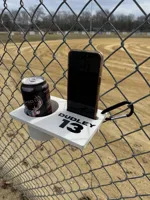 Ballfield FenceDock - Cup Holder w/ Name & Number