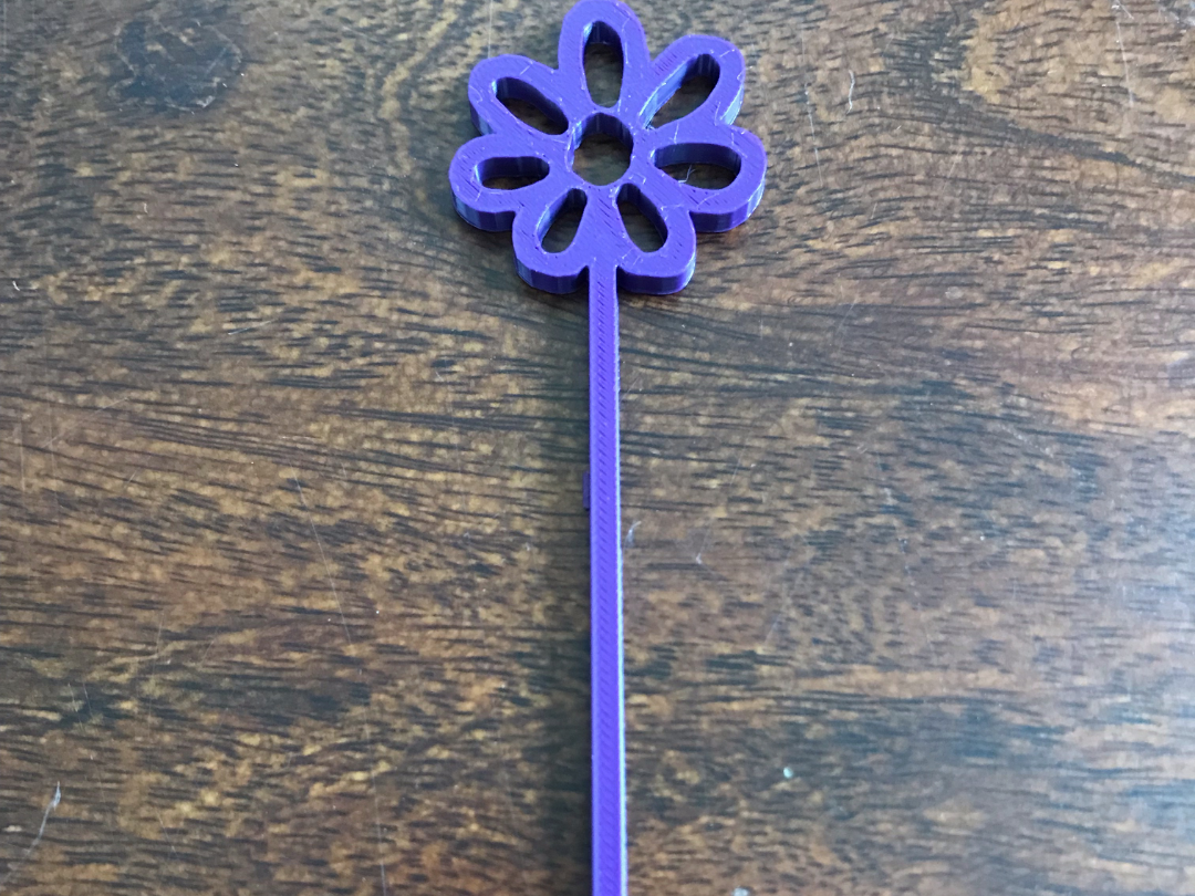 Flower Shaped Bubble Wand