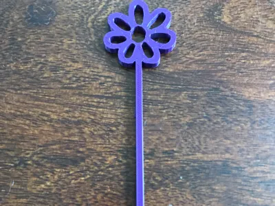 Flower Shaped Bubble Wand