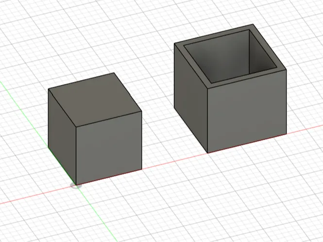 10mm cube, 12mm box test print
