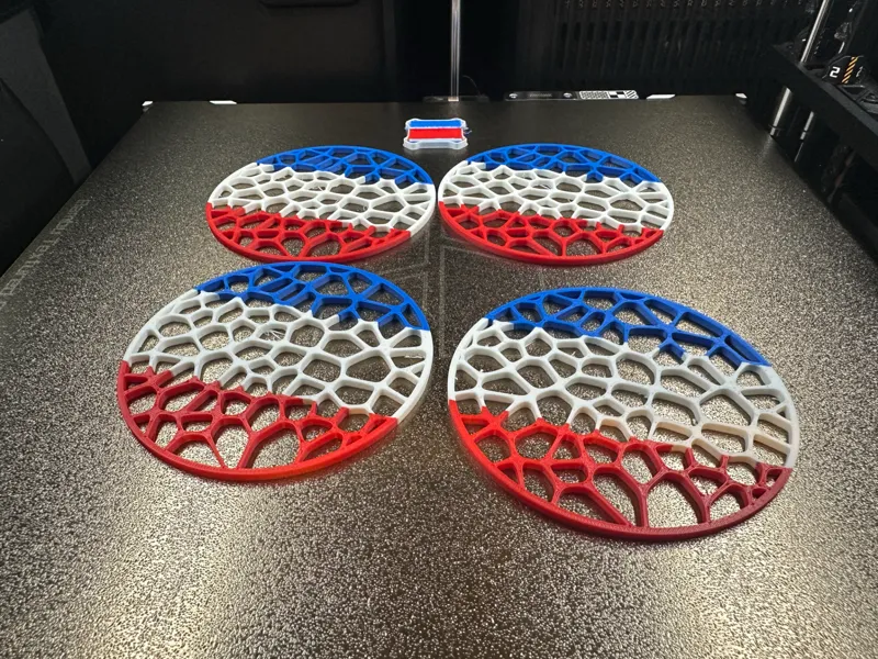Untersetzer Tricolore Voronoi AMS 