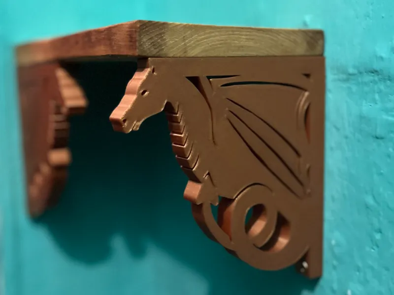 Dragon shelf holder