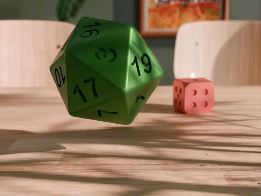 3Dプリント 20面ダイス(サイコロ) - 無料3Dモデル -MakerWorld