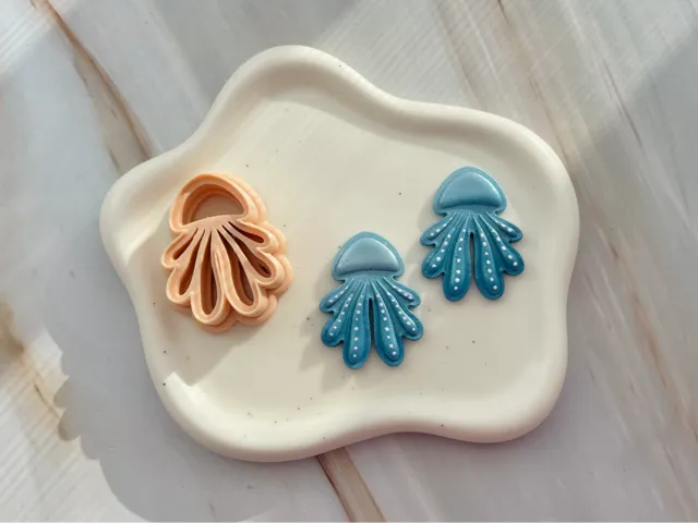 Jellyfish Polymer Clay Earrings Cutter